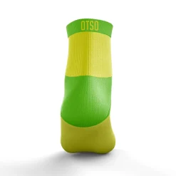 OTSO Low Running Socks - Yellow and Fluo Green