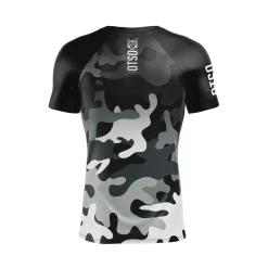 OTSO Men's Short Sleeve Technical Running Shirt - Gray Camo