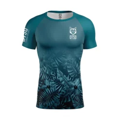 OTSO Men's Short Sleeve Technical Running Shirt - Tropical Green