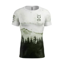 OTSO Men's Short Sleeve Technical Running Shirt - Green Forest