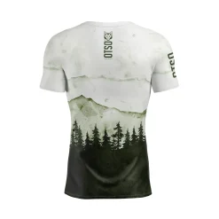 OTSO Men's Short Sleeve Technical Running Shirt - Green Forest