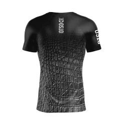 OTSO Men's Short Sleeve Technical Running Shirt - Black Snake