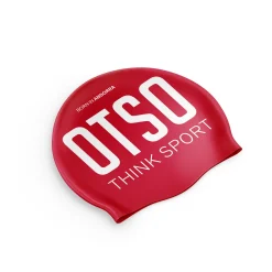 OTSO Red & White Swimming Cap