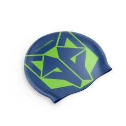 OTSO Swimming Cap Electric Blue & Fluo Green