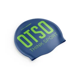OTSO Swimming Cap Electric Blue & Fluo Green