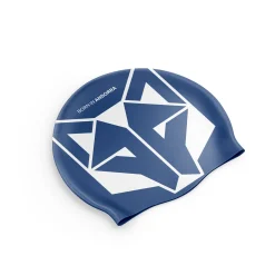 OTSO Swimming Cap Electric Blue & White