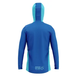 OTSO Unisex Sport Hoodie Electric Blue & Light Blue