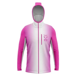 OTSO Unisex Sport Hoodie Fluo Pink & White