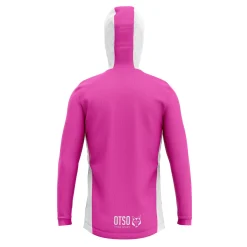 OTSO Unisex Sport Hoodie Fluo Pink & White