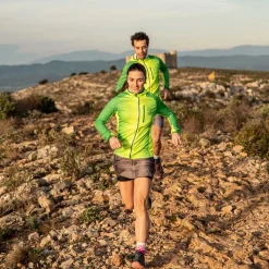 OTSO Unisex Sport Hoodie Forest Green & Fluo Green