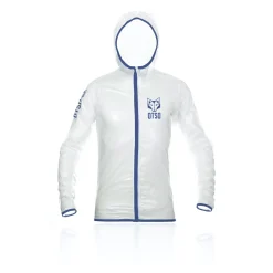 OTSO Unisex Waterproof Windbreaker White Royal Blue