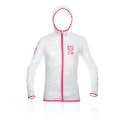 OTSO Unisex Waterproof Windbreaker White Fluo Pink