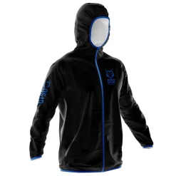 OTSO Unisex Waterproof Windbreaker Black & Royal Blue
