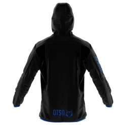 OTSO Unisex Waterproof Windbreaker Black & Royal Blue