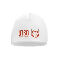 OTSO White & Fluo Orange Beanie