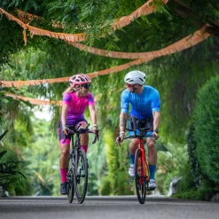 Women OTSO Women's cycling shorts - Fluo Blue (Outlet)
