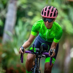Women OTSO Women's cycling shorts - Fluo Green (Outlet)