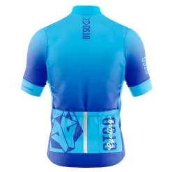 Women OTSO Women's short sleeve cycling jersey - Fluo Blue (Outlet)