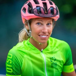 Women OTSO Women's short sleeve cycling jersey - Fluo Green (Outlet)