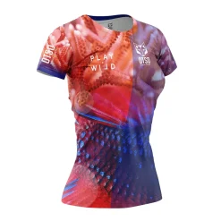 Women OTSO Women's short sleeve padel t-shirt - Coral