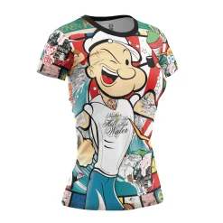 Women OTSO Women's Short Sleeve Shirt Almond Blossom -