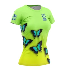 Women OTSO Women's Short Sleeve Shirt Butterfly