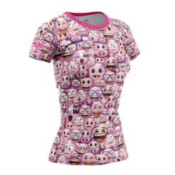 Women OTSO Women's short sleeve shirt - Emoji Classic Pink