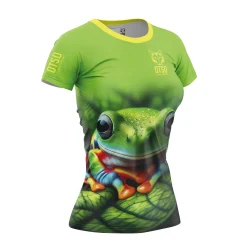 Women OTSO Women's Short Sleeve Shirt Frog -