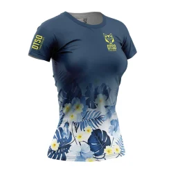 Women OTSO Women's Short Sleeve Shirt Spring Dark -