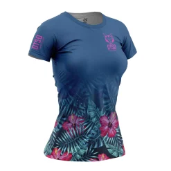 Women OTSO Women's Short Sleeve Shirt Tropical Dark -