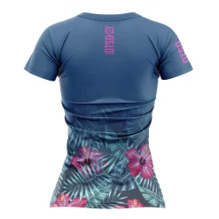 Women OTSO Women's Short Sleeve Shirt Tropical Dark -