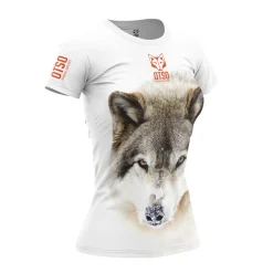 Women OTSO Women's Short Sleeve Shirt Wolf -