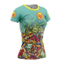Women OTSO Women's Short Sleeve T-shirt Chupa Chups Comic