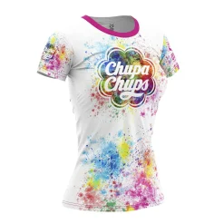 Women OTSO Women's Short Sleeve T-shirt Chupa Chups Paint