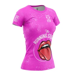 Women OTSO Women's short sleeve t-shirt - Running Stones Pink