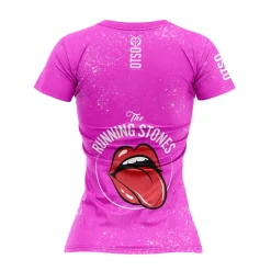 Women OTSO Women's short sleeve t-shirt - Running Stones Pink
