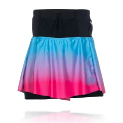 OTSO Women's Skirt - Light Blue & Fluo Pink