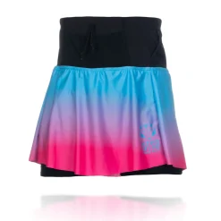 OTSO Women's Skirt - Light Blue & Fluo Pink