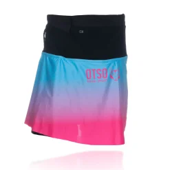 OTSO Women's Skirt - Light Blue & Fluo Pink
