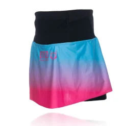 OTSO Women's Skirt - Light Blue & Fluo Pink