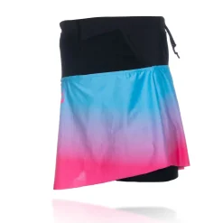 OTSO Women's Skirt - Light Blue & Fluo Pink