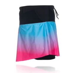 OTSO Women's Skirt - Light Blue & Fluo Pink