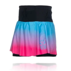 OTSO Women's Skirt - Light Blue & Fluo Pink