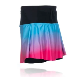 OTSO Women's Skirt - Light Blue & Fluo Pink