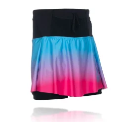 OTSO Women's Skirt - Light Blue & Fluo Pink