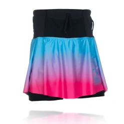 OTSO Women's Skirt - Light Blue & Fluo Pink