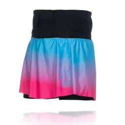 OTSO Women's Skirt - Light Blue & Fluo Pink