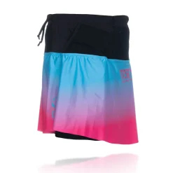 OTSO Women's Skirt - Light Blue & Fluo Pink