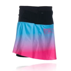 OTSO Women's Skirt - Light Blue & Fluo Pink