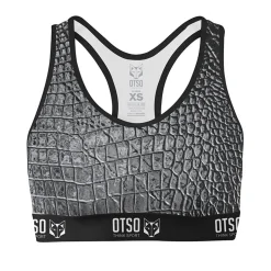 OTSO Women's Sports Top Black Snake